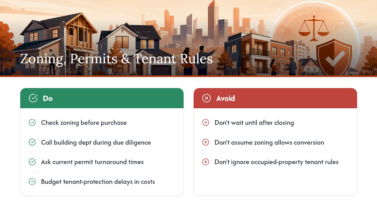 Local Zoning, Permits, and Landlord-Tenant Rules — overview diagram