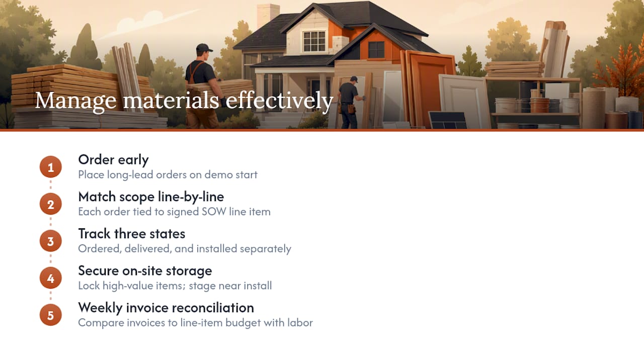 How Do You Manage Materials Without Overbuying or Running Short? — overview diagram